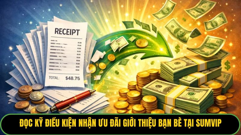 Đọc kỹ điều kiện nhận ưu đãi giới thiệu bạn bè tại Sumvip